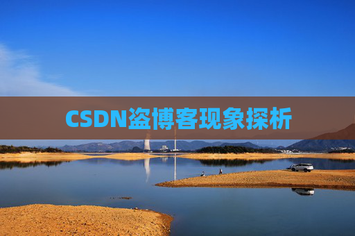 CSDN盗博客现象探析